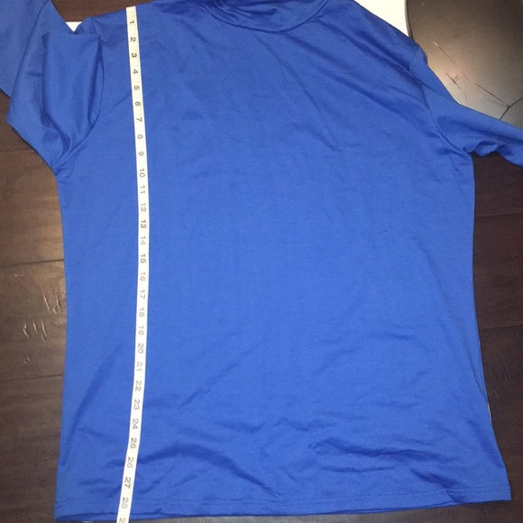 Blue long sleeve cozy turtleneck top XXL - Picture 4 of 7